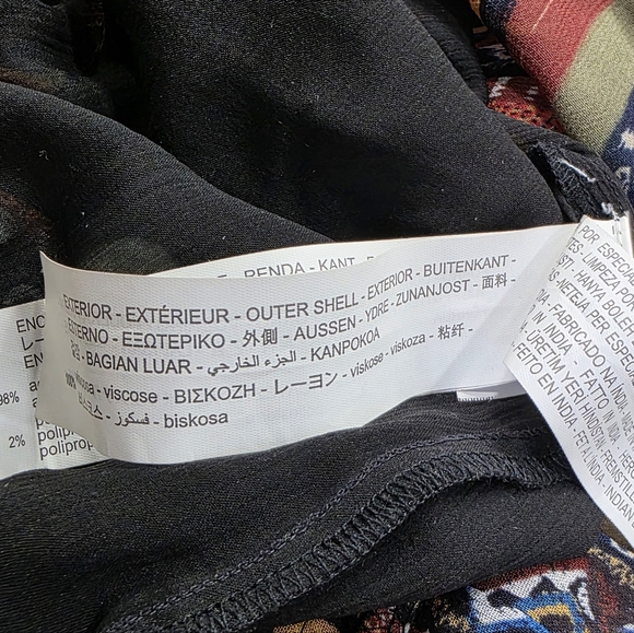 ZARA blogger Fab long rainbow stripe Pom Pom boho tiered maxi dress XS - Picture 14 of 15